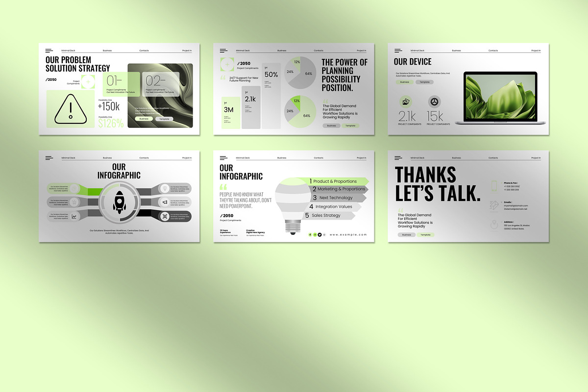 Minimal Business plan Presentation, a Presentation Template by Slide-Agency (Photo 7 of 9)