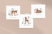 Watercolor woodland fawn, an Animal Illustration by Cute And Wild (Thumbnail 2 of 6)