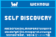 Self Discovery font, a Font by weknow (Thumbnail 1 of 8)