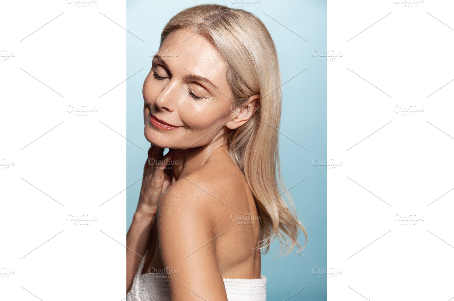Smiling middle aged woman, 50 years, a Person Photo by ringsaroundme