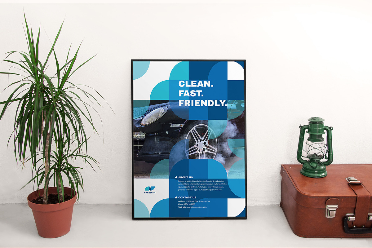 Car Wash Poster, a Flyer Template by TemplatesNow!