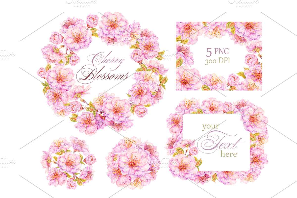 Cherry Blossom, Sakura Watercolor, an Illustration by MarinadeArt (Photo 3 of 6)