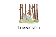 Forest Scenes Illustration Set, an Animal Illustration by LyubovZaytseva (Thumbnail 5 of 5)
