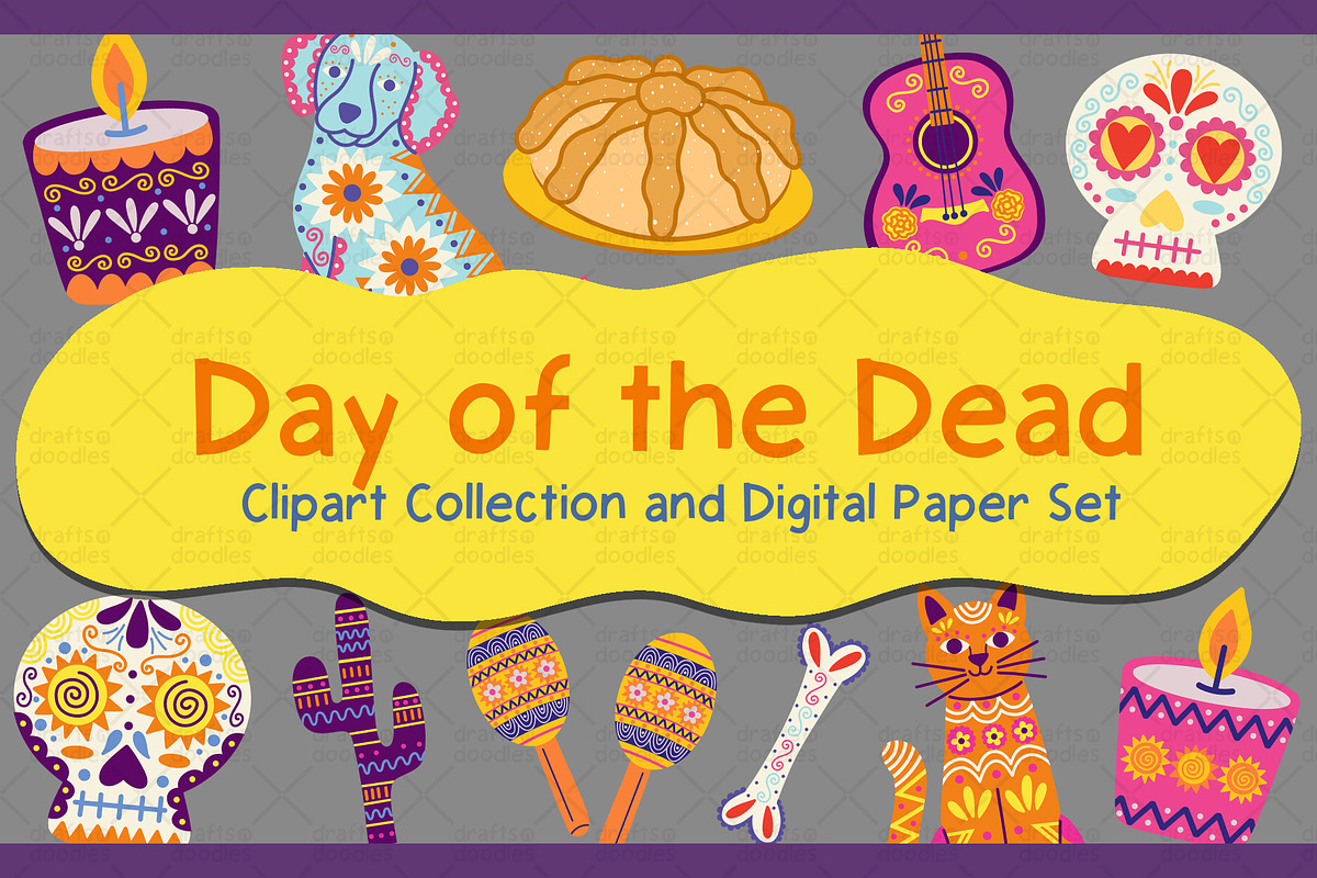 Day of the Dead Graphic Set, a Pattern Graphic by Drafts n Doodles (Photo 1 of 6)