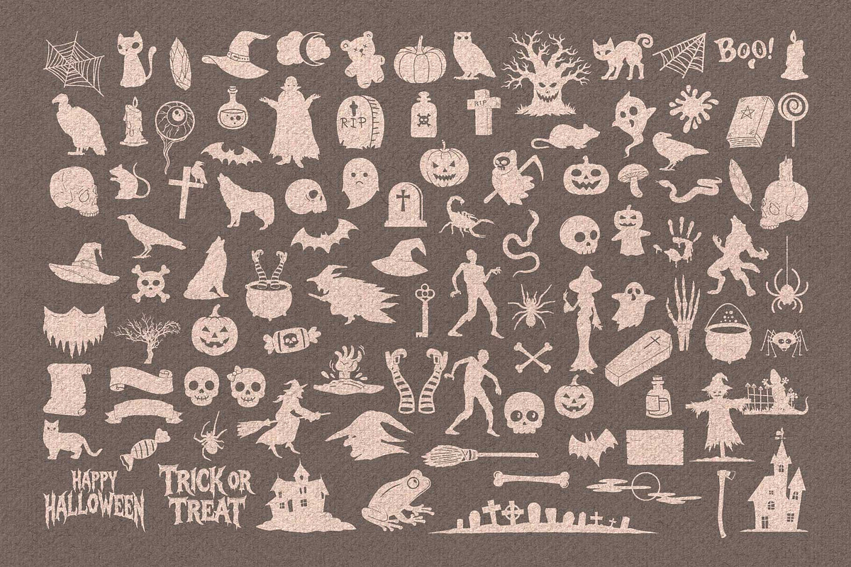 Halloween Silhouettes Vector Bundle, an Object Illustration by Seaquint (Photo 3 of 8)