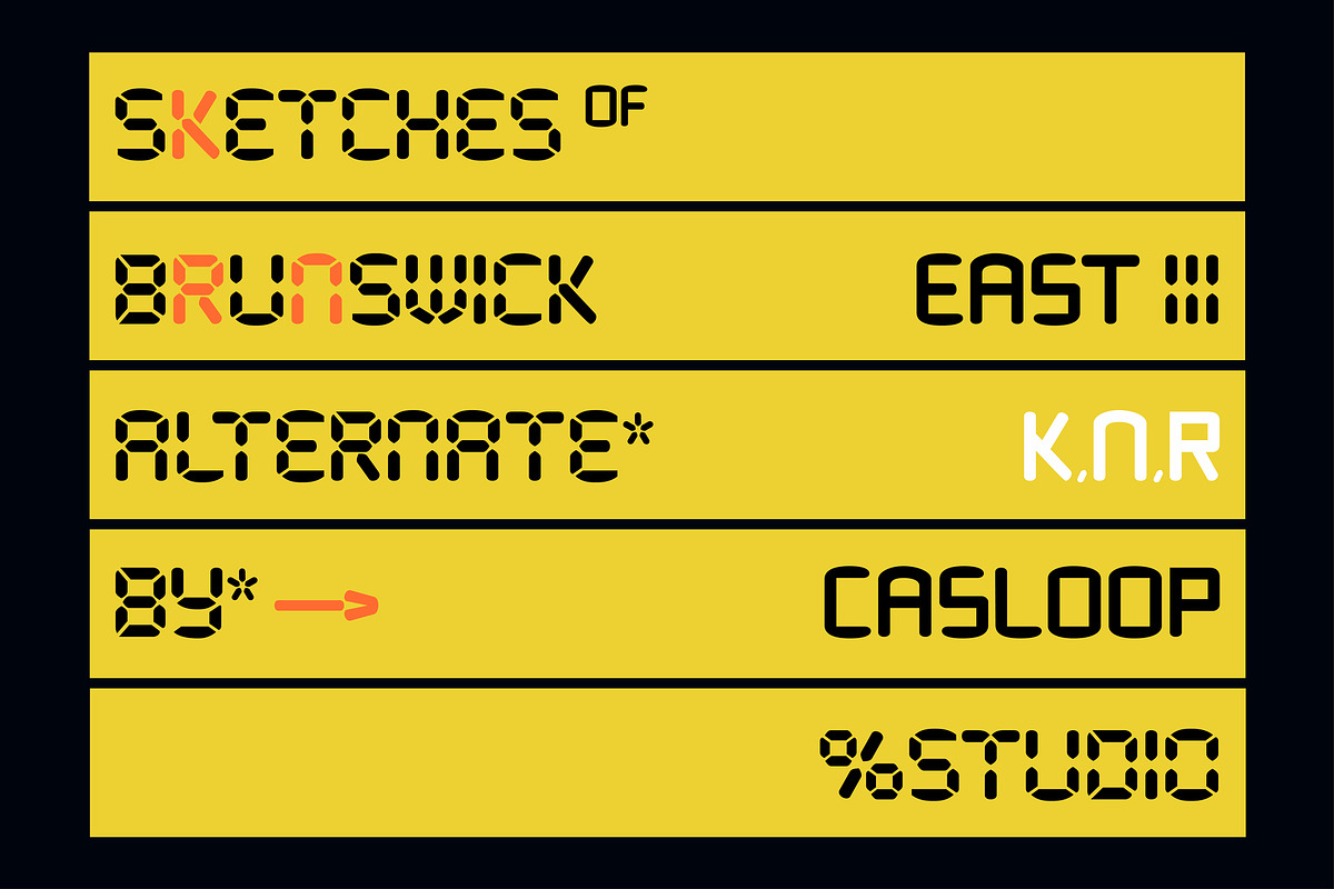Tracker Clock - Stopwatch 2 Fonts, a Sans Serif Font by Casloop Studio (Photo 4 of 9)
