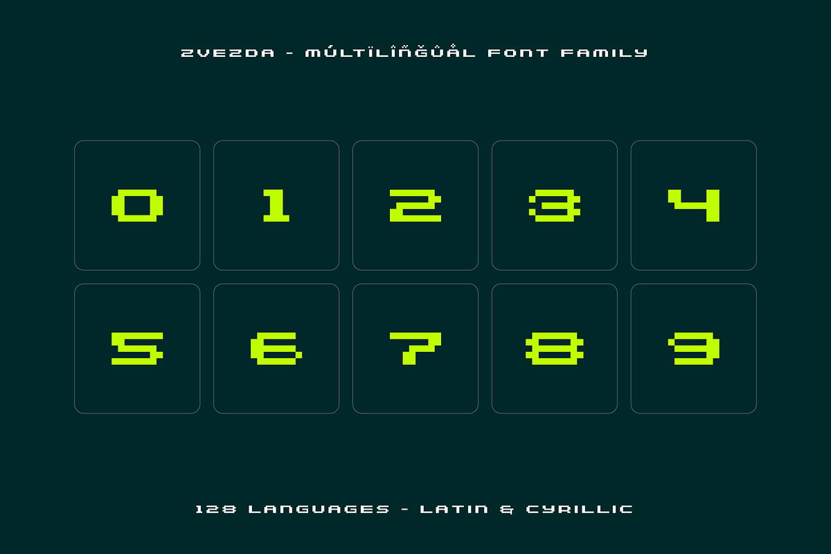 Zvezda Pixel Typeface
