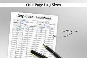 Fillable Employee Timesheet