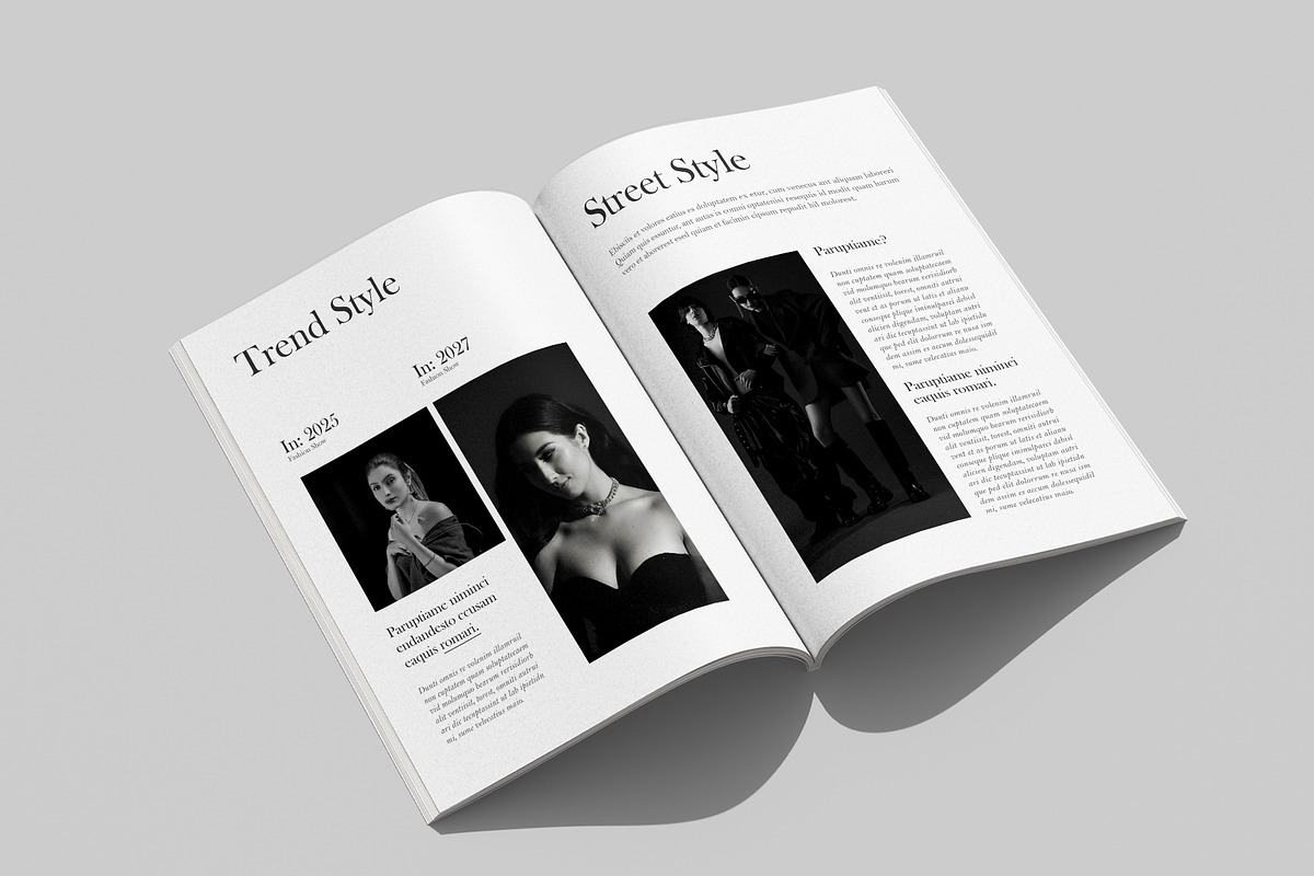 Fashion Magazine Template Design preview 4