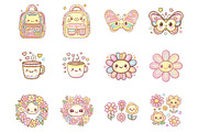 Pastel Kawaii Clipart, an Illustration by SinaCreation (Thumbnail 2 of 10)
