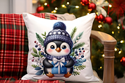 Winter penguin Christmas penguin, an Animal Illustration by AnetArtStore (Thumbnail 6 of 7)