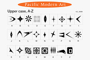 Midcentury Modern Ornaments Font, a Symbol Font by Pacific Modern Art (Thumbnail 3 of 14)