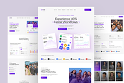 Cavely—SaaS Website Figma Template, a Templates & Theme by FlowCub Design (Thumbnail 2 of 3)