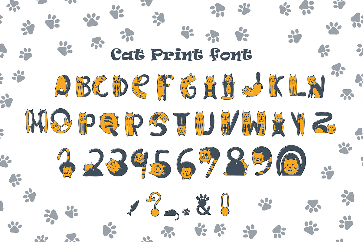 Cats Black font, a Symbol Font by Kseniia Kuznetsova (Photo 3 of 3)