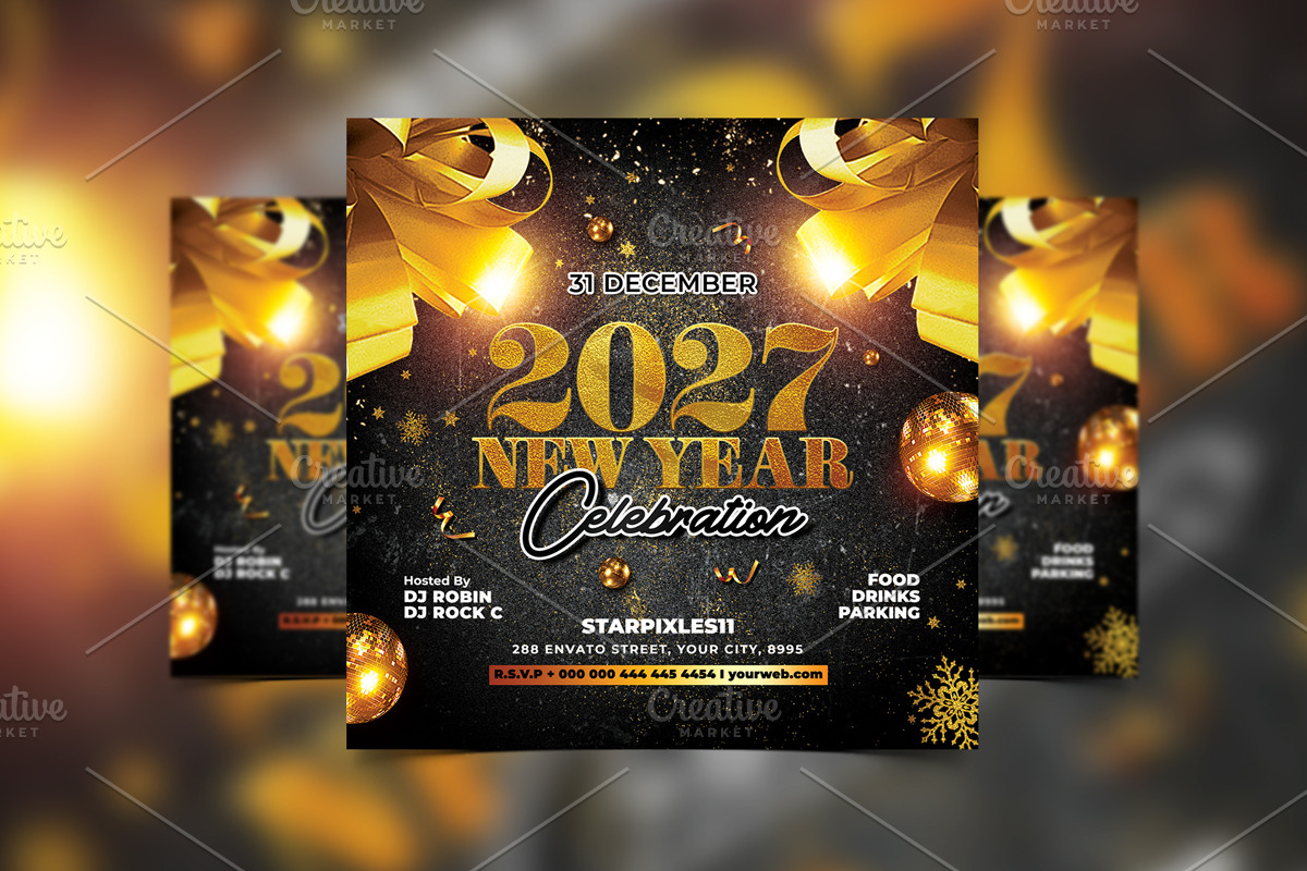 08 New Year Flyer Bundle, a Flyer Template by StarPixles11 (Photo 5 of 10)