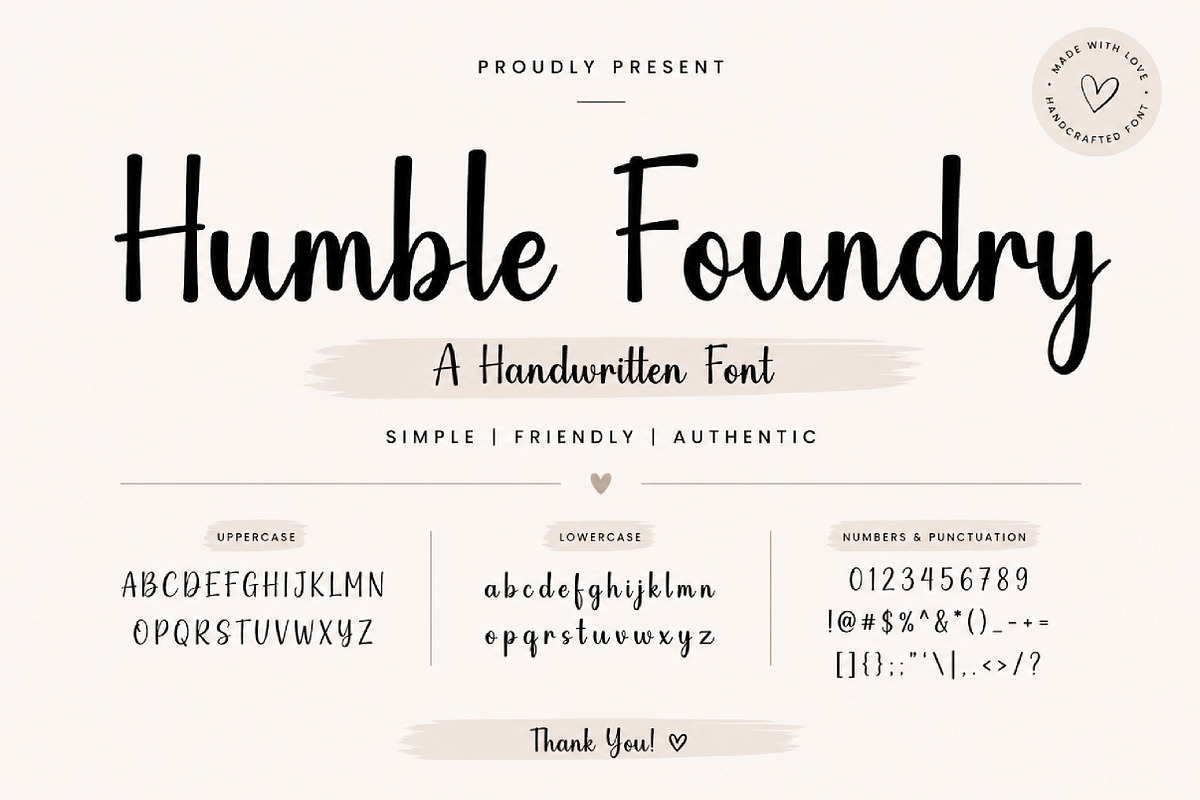 Humble Foundry Handwritten Font, a Handwritten Font by Wow Magic (Photo 3 of 3)