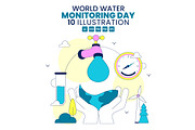 10 World Water Monitoring Day, an Object Illustration by denayunebgt (Thumbnail 1 of 4)