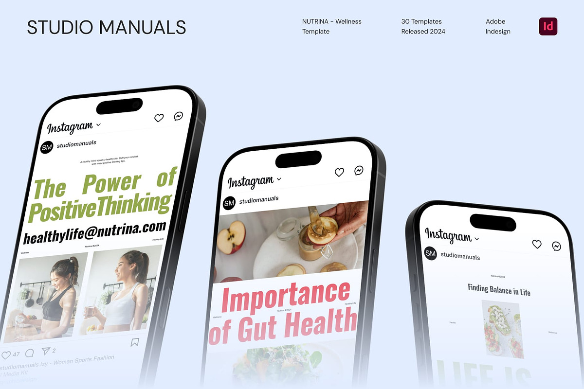 NUTRINA - Wellness Template, a Social Media Template by Studio Manuals (Photo 7 of 8)