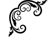 Elegant Vintage Floral Corner Frame, a Decorative Illustration by Designer_Momina (Thumbnail 4 of 21)