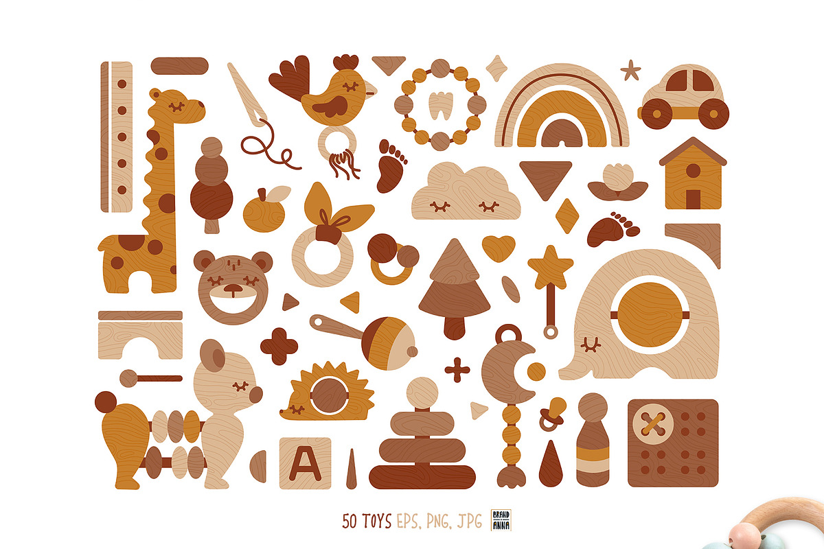EcoToys & Eucalyptus Vector Clipart, an Animal Illustration by Brandianna (Photo 3 of 10)