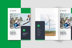 Solar Energy Magazine Canva Template