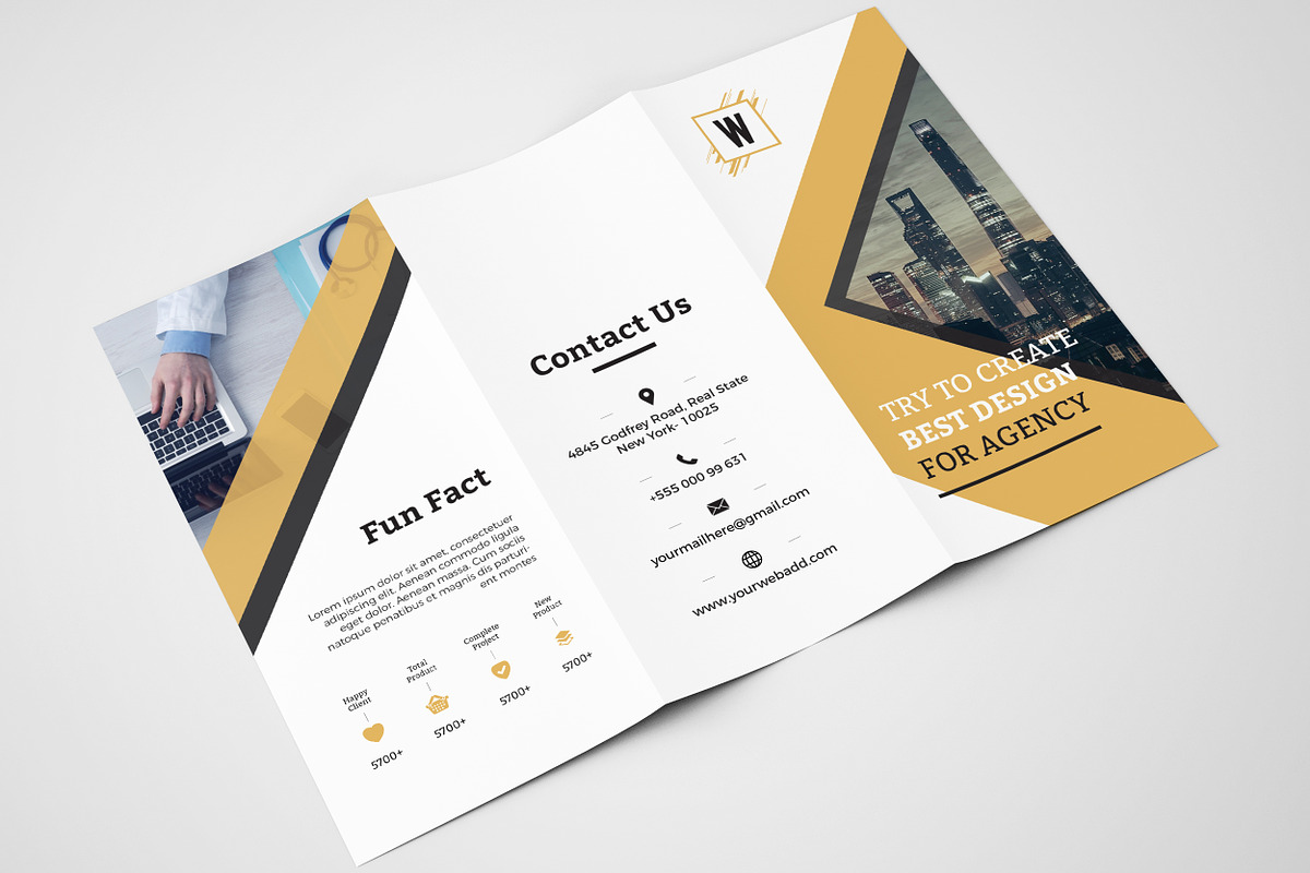 Clean Tri fold Brochure, a Brochure Template by ZAAS (Photo 5 of 6)