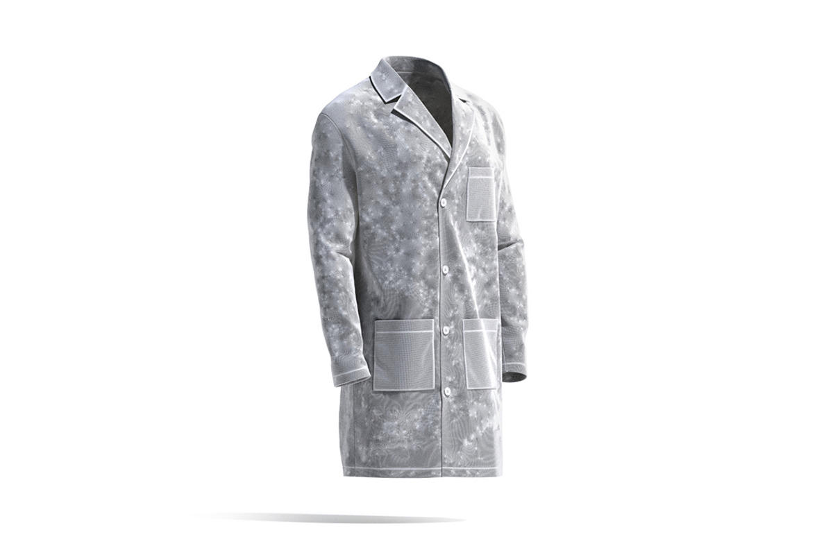 Black Doctors Lab Coat 3D Model, an Object 3D Model by rebrandy (Photo 9 of 9)