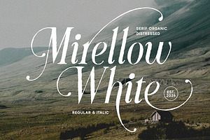 Mirellow White Distressed Serif
