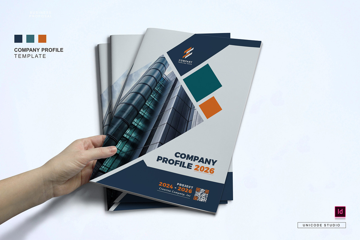 Company Profile Template, a Brochure Template by UnicodeID (Photo 1 of 12)