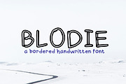 Blodie Font, a Handwritten Font by Kaleidokika (Thumbnail 1 of 4)
