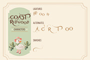 Coast Redwood, a Blackletter Font by Lunabi (Thumbnail 3 of 8)