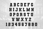 Vintage College Grunge Display Font, a Blackletter Font by Fourteen Letter (Thumbnail 5 of 5)