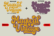 Magical Vintage, a Script Font by GloowStudio (Thumbnail 10 of 12)