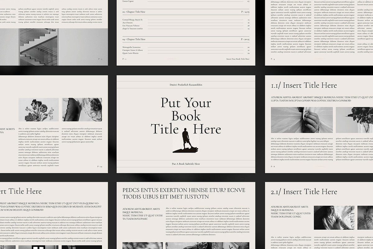 Book Title Layout Design Template, a Brochure Template by ElvinPrint (Photo 2 of 8)