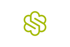 letter S floral modern logo, a Branding & Logo Template by Rasagama Studio