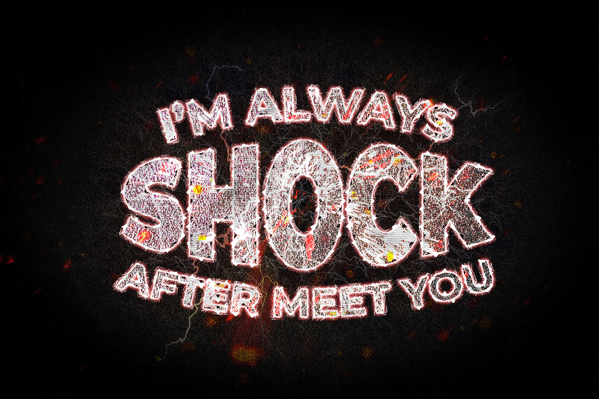 PSD Electric Editable Text Effect, a Layer Style Add-On by Photoshop Action (Photo 6 of 19)