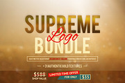 Supreme Logo Bundle + Gold Textures, a Branding & Logo Template by BMACHINA Labs. (Thumbnail 1 of 5)