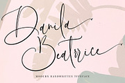 Danila Beatrrice, a Script Font by pineungtype (Thumbnail 1 of 12)