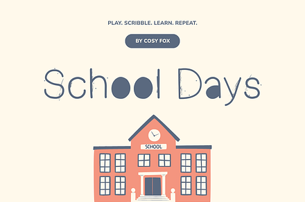 School Days Font