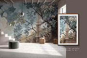 Hand drawn forest building wallpaper, a Wallpaper Graphic by Muzi pear studio (Thumbnail 7 of 10)