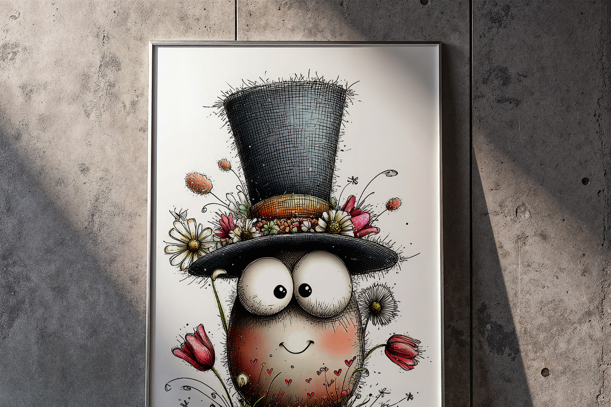 Funny Easter Eggs Clipart Whimsical, an Illustration by one-touch (Photo 5 of 18)