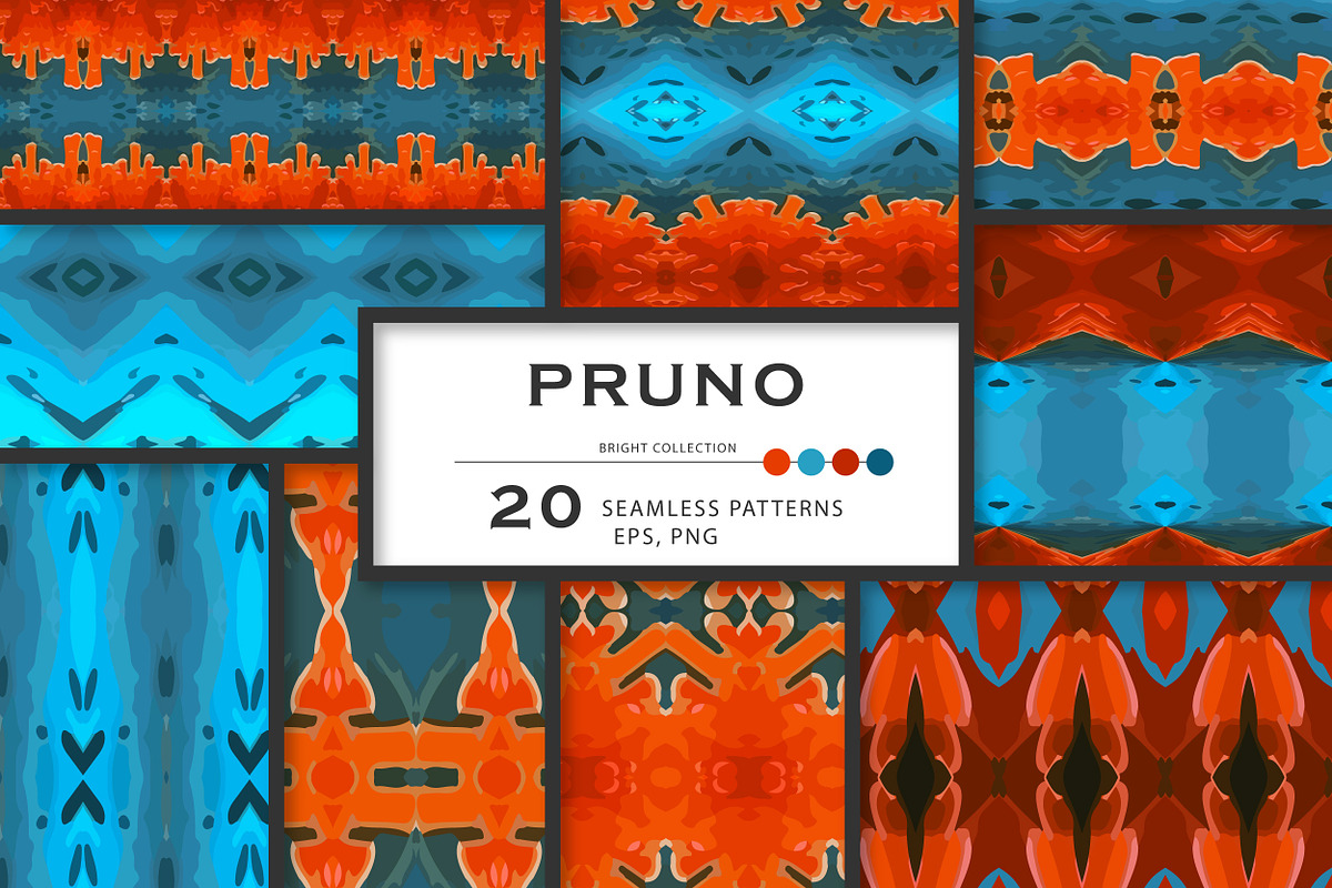 PRUNO geometric seamless patterns., a Pattern Graphic by Peolla (Photo 1 of 10)