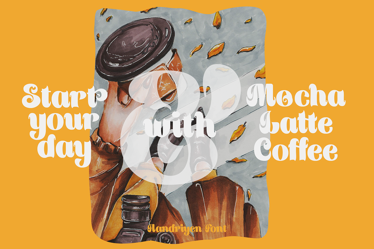 Handriyen Bold Script, a Script Font by madeDeduk (Photo 5 of 10)