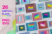 LGBT Pride SVG Bundle Gay Flag, a Texture Graphic by InkCloudDesign (Thumbnail 6 of 7)