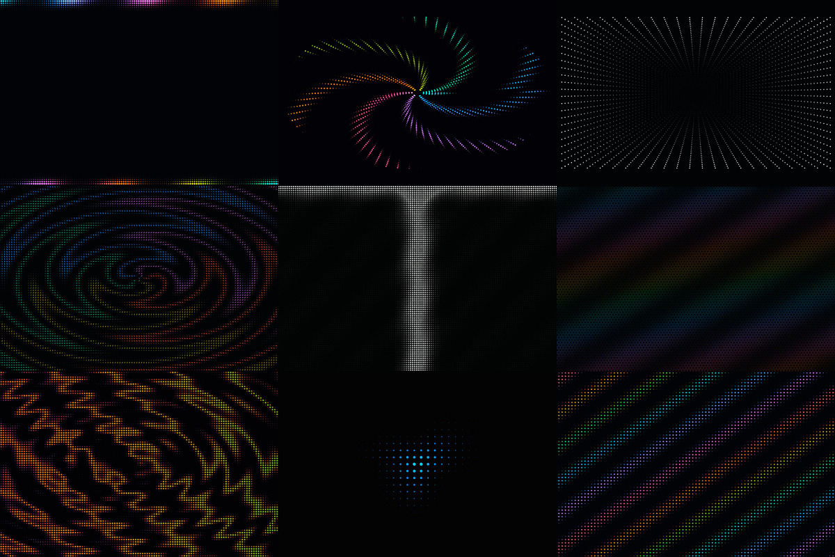 Retro-Tech 4K Grid Dots Motion Pack, a Background Graphic by cheapmotiongraphics (Photo 5 of 7)