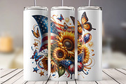 Sunflower & Butterfly Tumbler Wrap, an Object Graphic by Creative Arslan (Thumbnail 3 of 3)