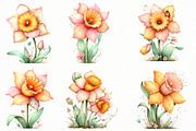 Whimsical daffodil Clipart, an Illustration by Designworld (Thumbnail 3 of 7)
