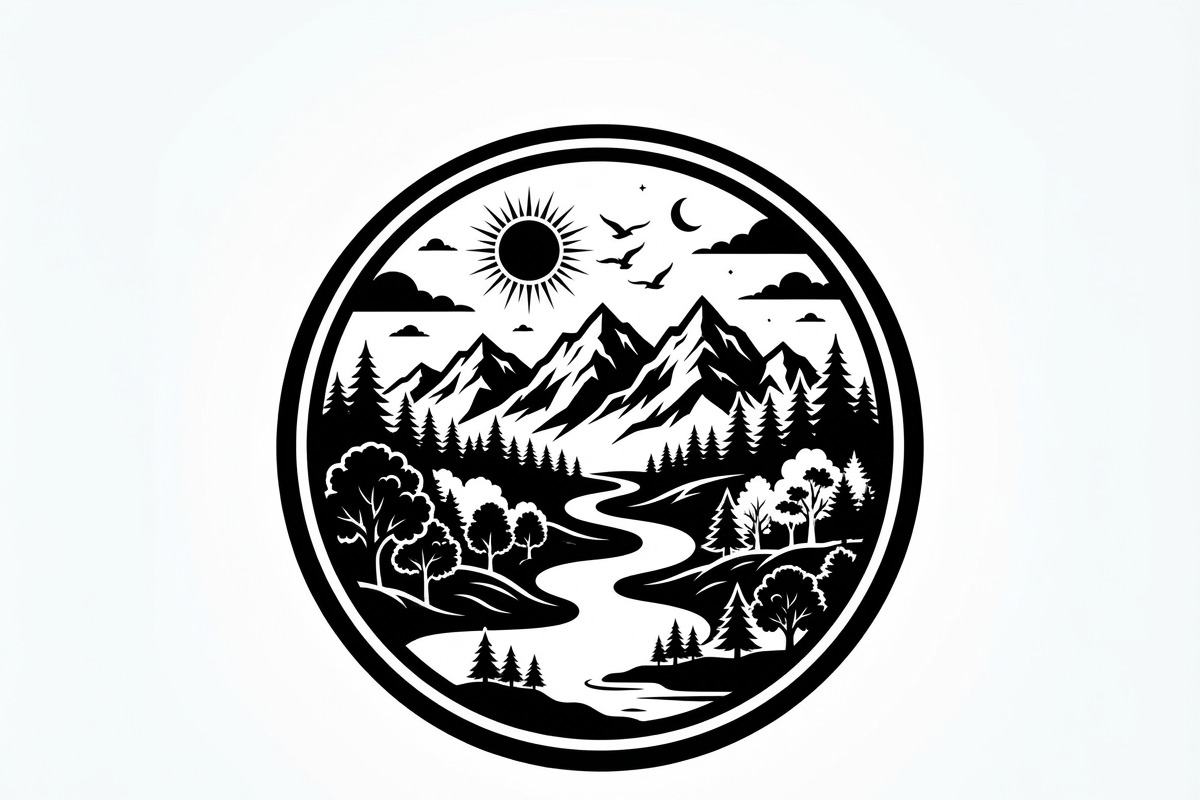 60 Eco Globe Landscape Silhouette, a Technology Illustration by Amazin_art (Photo 28 of 49)
