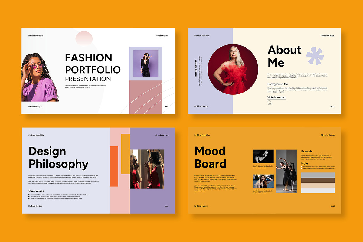 Fashion Portfolio Presentation, a Presentation Template by MightyDesign (Photo 4 of 8)
