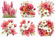 Whimsical Summer Flowers Clipart, an Illustration by Craft Nest (Thumbnail 4 of 12)